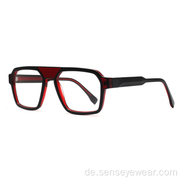 Übergroße Quadrat -Unisex -Acetatrahmen optische Brille